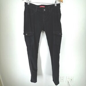 Unionbay Womens Y2K Corduroy Low Rise Cargo Pants Size 11 Granola Straight Vtg